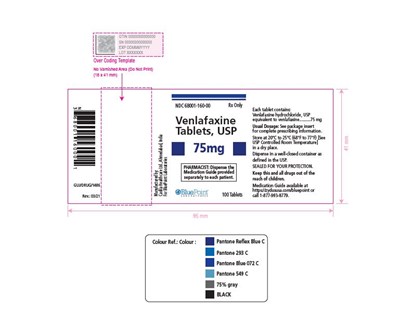 Venlafaxine Tabs 75mg 100 Tablets Rev0614.jpg Venlafaxine Tabs 75mg 100 Tablets - Rev 04-17 - Venlafaxine Tabs 75mg 100 Tablets Rev0614